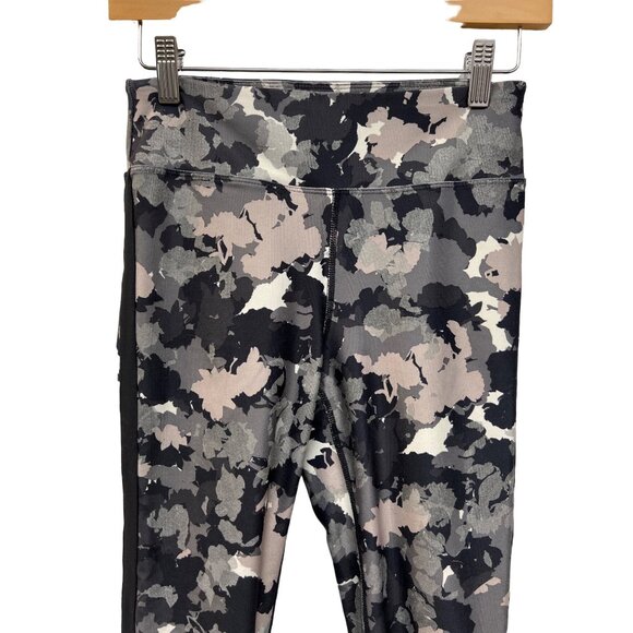 Joy Lab Black and Gray Camo Mid Rise Ankle Leggings - Picture 6 of 7